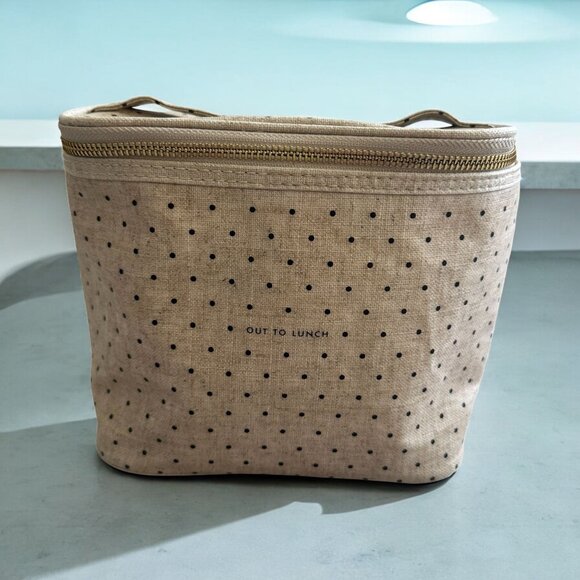 KATE SPADE Polka Dot Top Zip Out To Lunch Cooler Bag - Picture 1 of 10